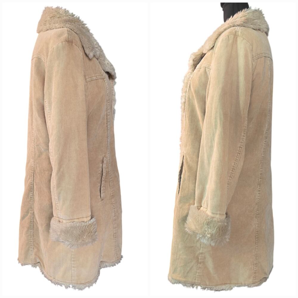 Steve Madden Corduroy Penny Lane Coat Size Large - Picture 3 of 10
